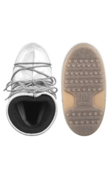 Moon Boot Icon Low Glitter Silver 1409440 H001 (MB66-b) shoes