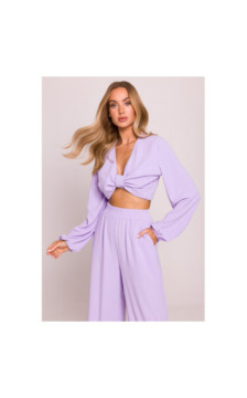 M862 Długie spodnie letnie - fiołkowe