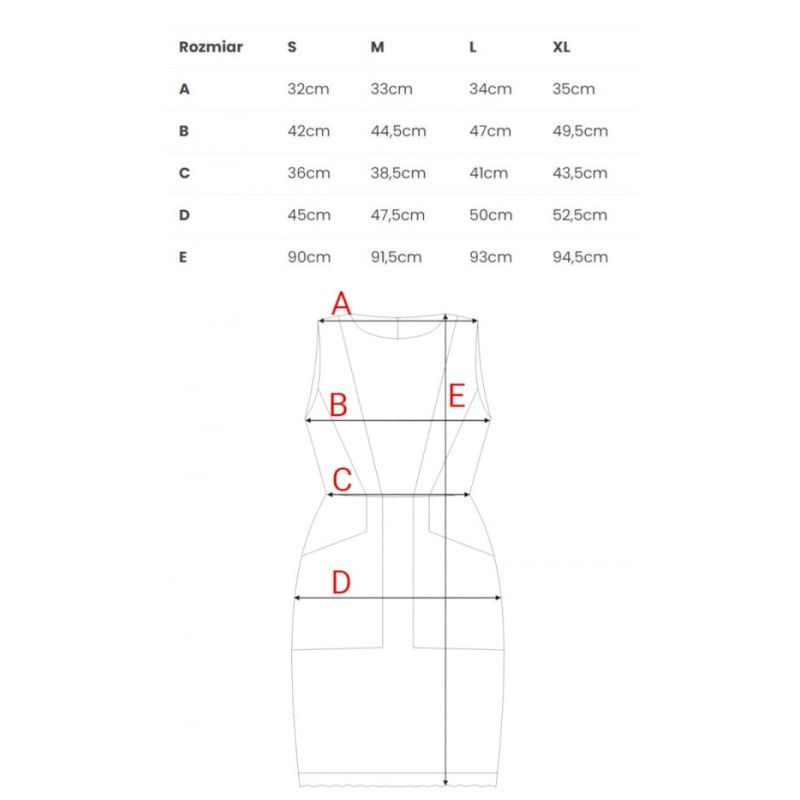 M864 Sukienka koronkowa z nowoczesnymi cięciami - czarna