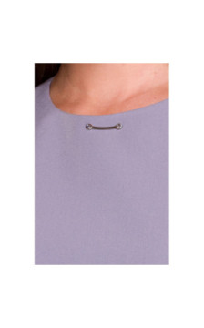 S408 Sukienka bez rękawów - gołębi