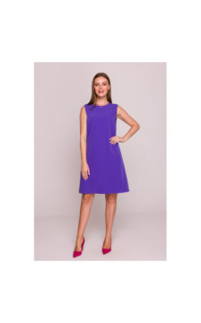 S408 Sukienka bez rękawów - fioletowa