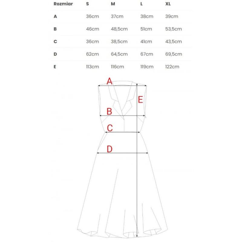 S409 Sukienka z rozpinanym dekoltem - niebieska