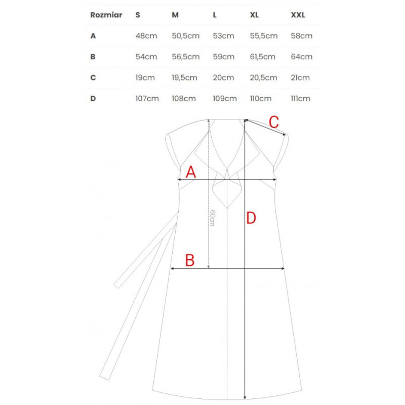 S411 Sukienka z żabotem - czarna