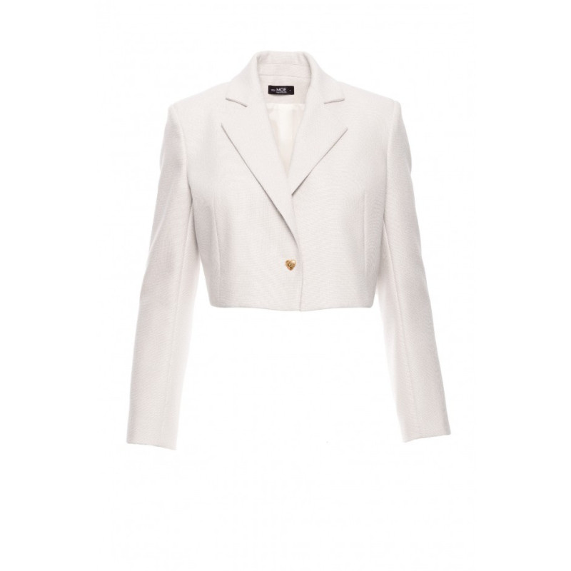 M853 Krótka marynarka - śmietankowa