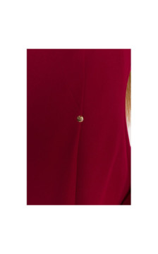 M876 Sukienka z szerokimi mankietami - bordowa