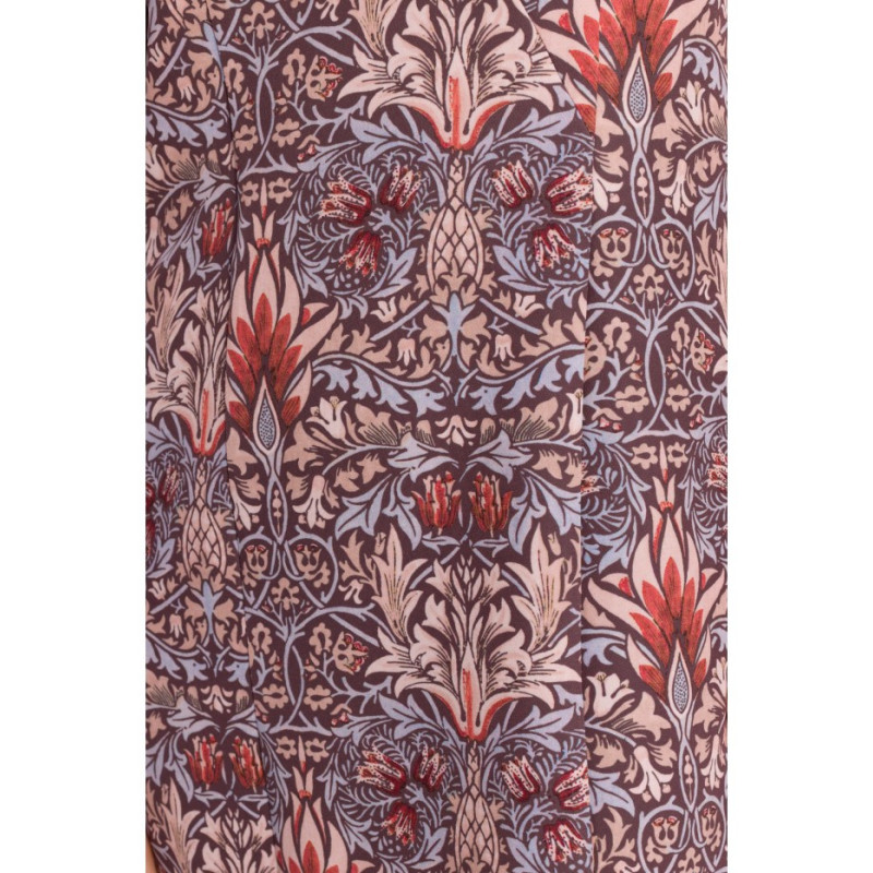 M877 Sukienka we wzór z szerokimi mankietami - model 2