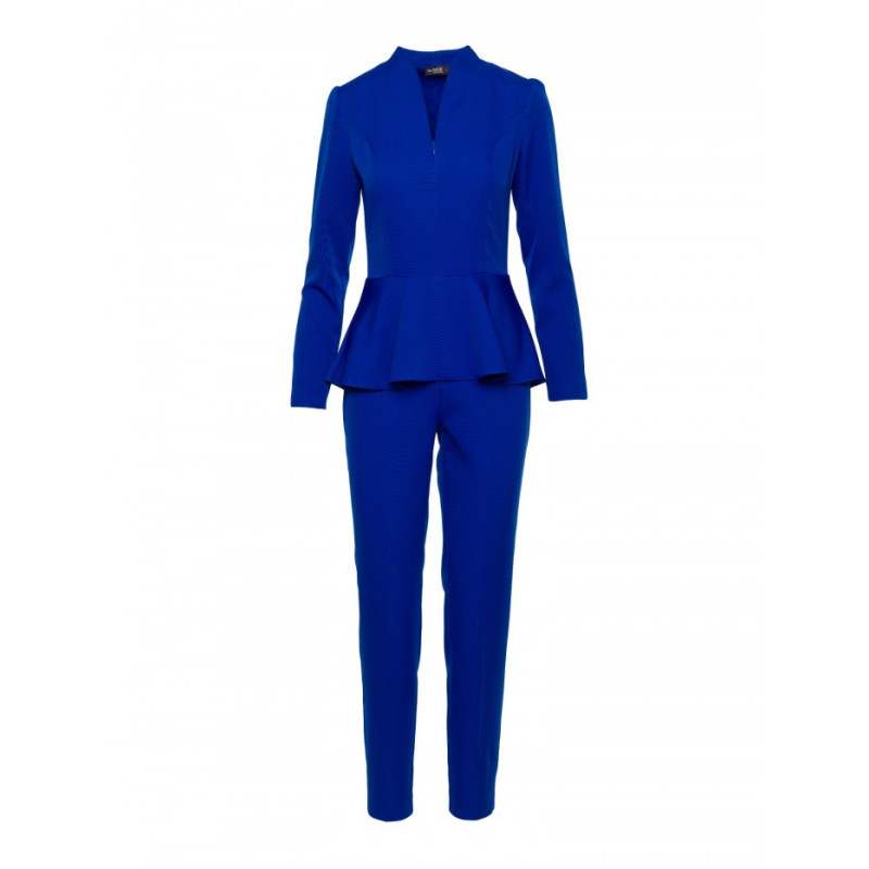 M878 Kombinezon z baskinką - chabrowy