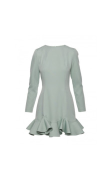 M880 Sukienka z falbankami - miętowa