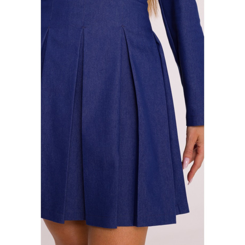 M884 Sukienka denim - niebieska