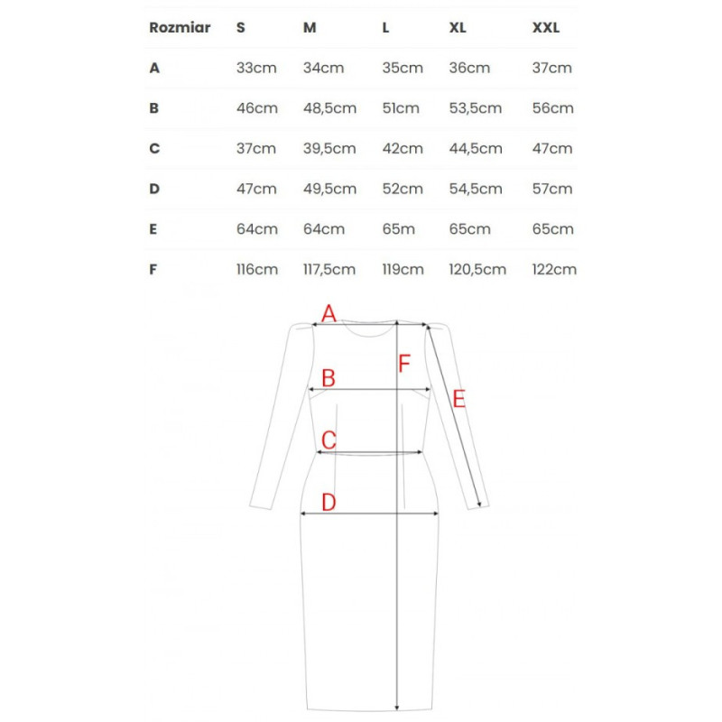 S412 Sukienka ołówkowa z ozdobnymi ramionami - czarna