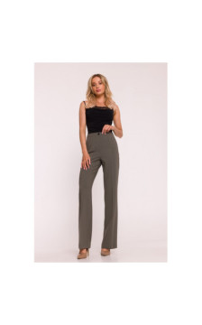 S418 Spodnie garniturowe - khaki