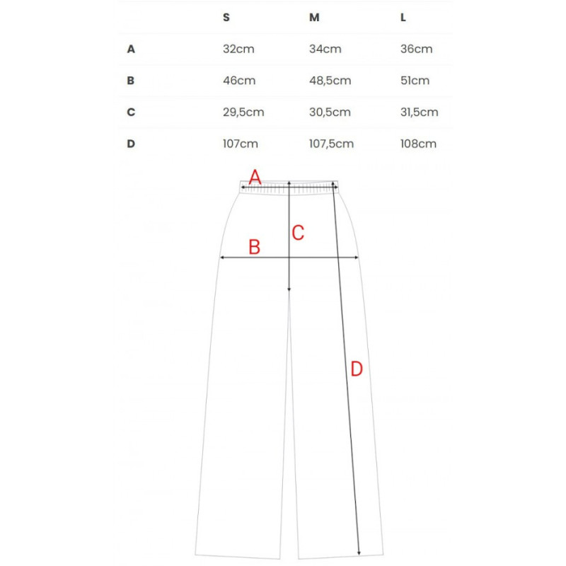B300 Spodnie z dzianiny prążkowanej - brązowe