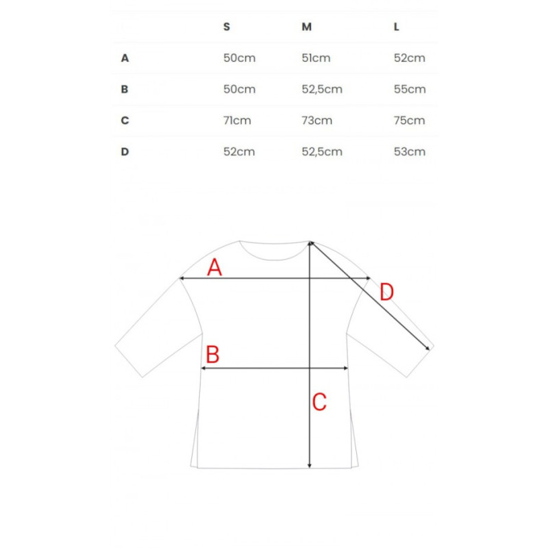B301 Bluzka z dzianiny prążkowanej - czarna