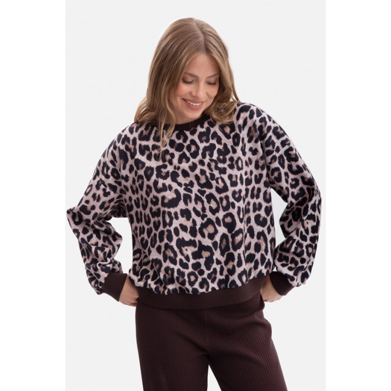 B303 Bluza z dzianiny z nadrukiem - model 1