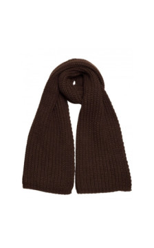 M896 Szal splot prążkowany - brązowy