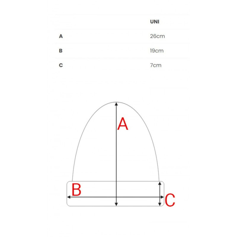 M897 Czapka splot warkocz - brązowa