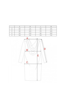 S428 Sukienka z drapowanym dekoltem - bordowa