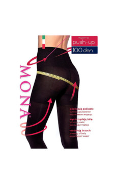 Mona corrective tights with microfiber