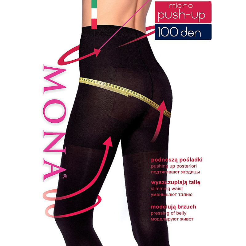 Mona corrective tights with microfiber