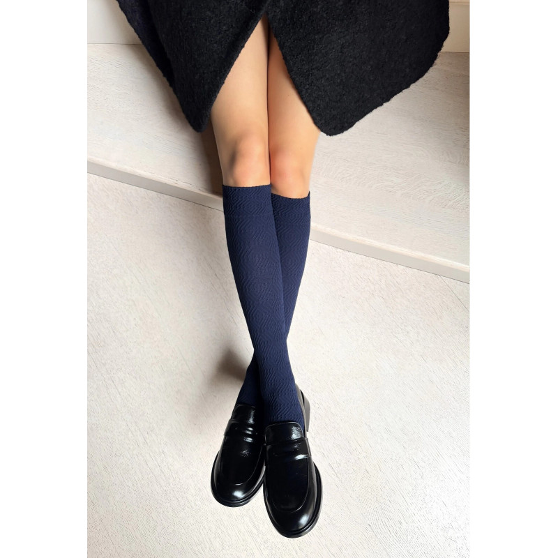Veneziana knee-high socks with microfiber