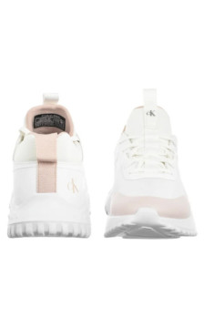 Calvin Klein Eva Runner Laceup Sock Mat Mix Bright White/Crystal Grey YW0YW02064 0I8 (CK727-a) sports Shoes