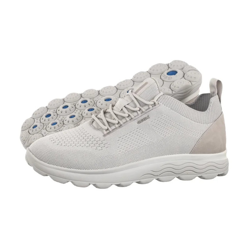 Geox U Spherica A - Knitted Text Lt Grey/Grey U15BYA 0005Z C1292 (GE249-a) sports shoes