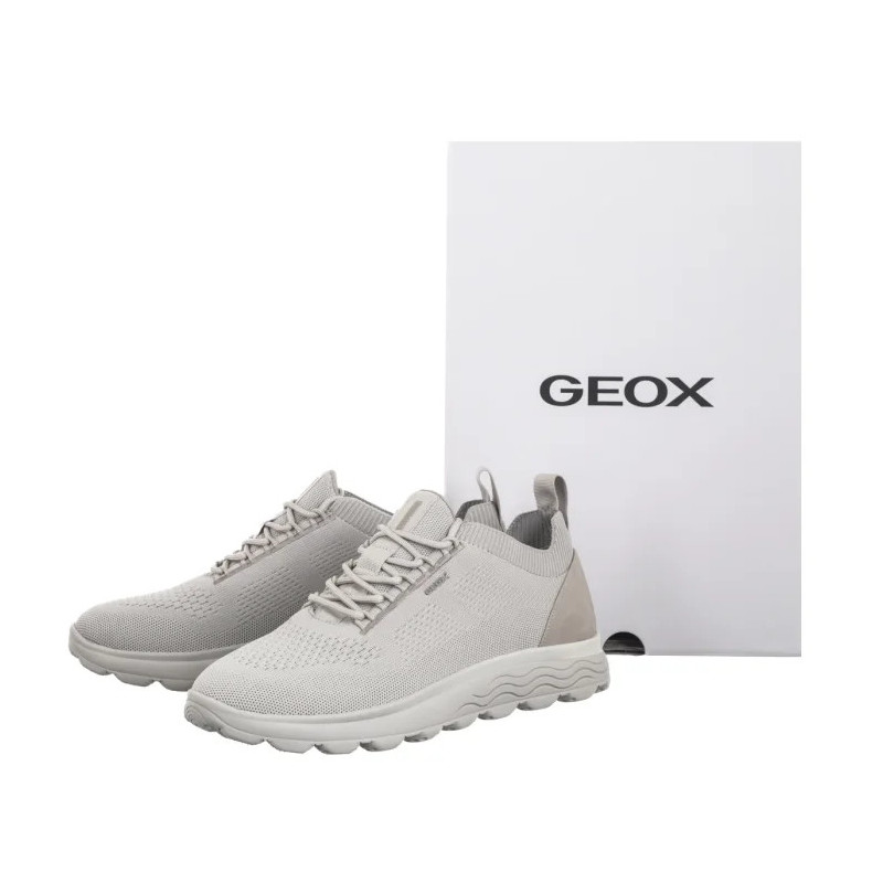 Geox U Spherica A - Knitted Text Lt Grey/Grey U15BYA 0005Z C1292 (GE249-a) sports shoes