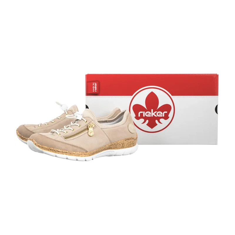 Rieker Beżowe N42F1-60 Beige (RI348-a) shoes