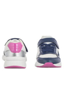 Geox J Loftus A - Gbk+Nylon White/Dk Royal J46M2A 0FU54 C1Z4R (GE204-b) sports shoes