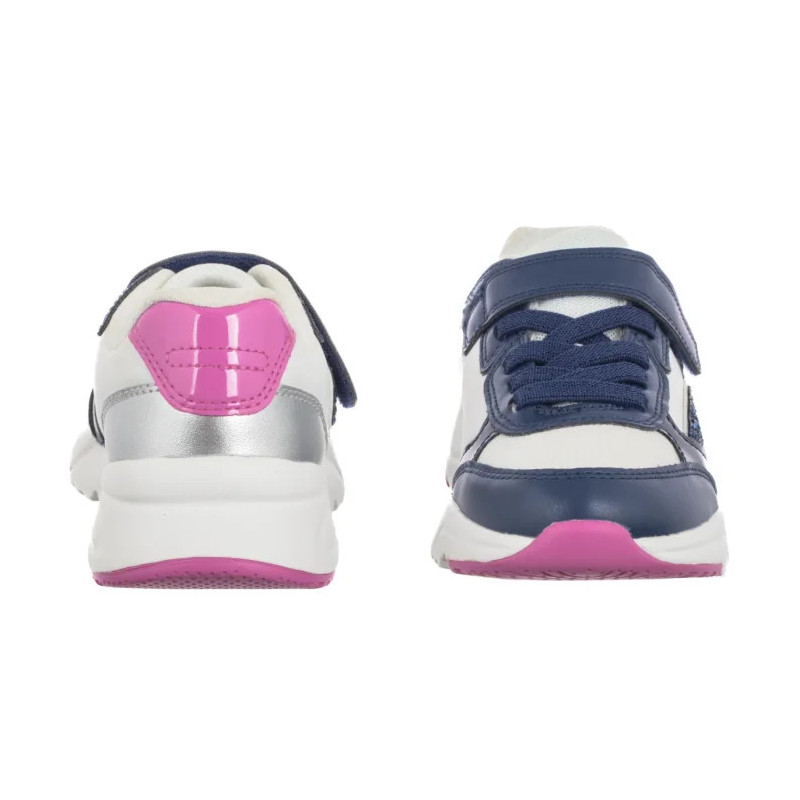 Geox J Loftus A - Gbk+Nylon White/Dk Royal J46M2A 0FU54 C1Z4R (GE204-b) sports shoes