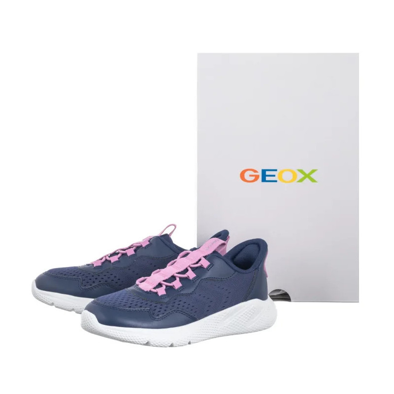 Geox J Sprintye Fast In Dk Royal/Dk Pink J65NTA 01454 C4R8F (GE247-a) sports shoes
