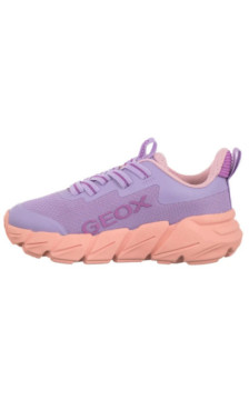 Geox J Flexyper Fast A - Mesh+Trans Lilac/Lt Coral J55N5A 0149J C8R7Q (GE248-a) sports shoes