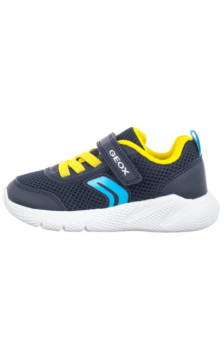 Geox B Sprintye B. C - Mesh+Geobuck Navy/Yellow B454UC 01454 C0657 (GE250-a) sports shoes