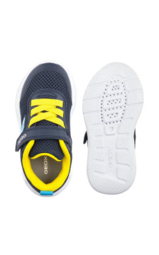 Geox B Sprintye B. C - Mesh+Geobuck Navy/Yellow B454UC 01454 C0657 (GE250-a) sports shoes