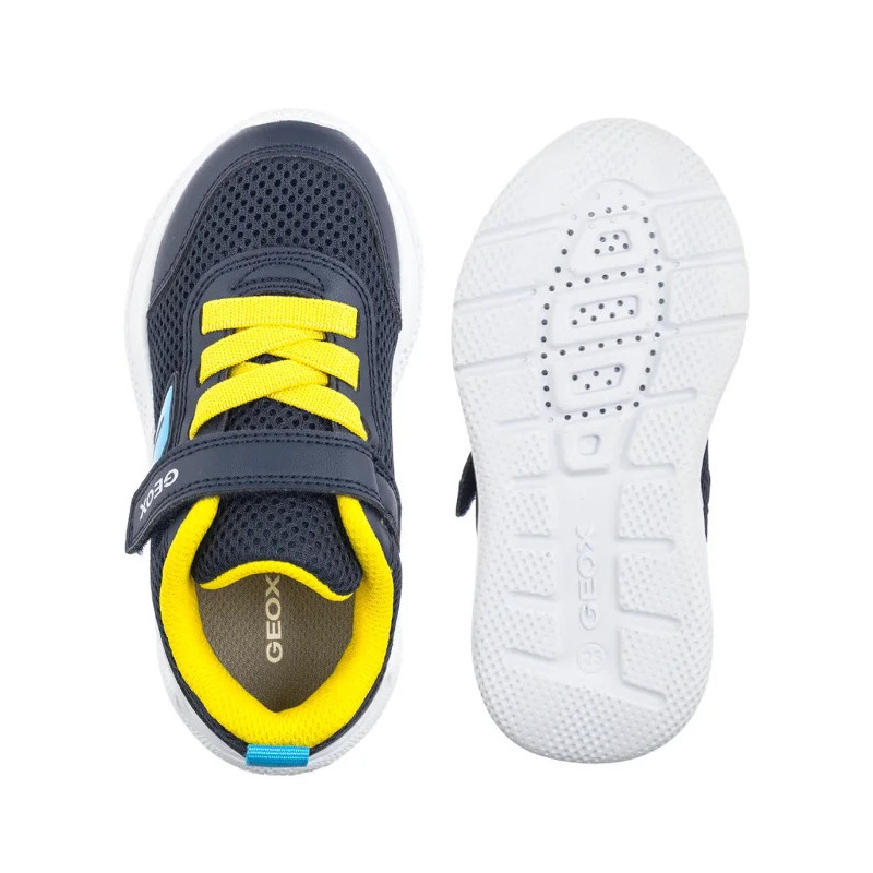 Geox B Sprintye B. C - Mesh+Geobuck Navy/Yellow B454UC 01454 C0657 (GE250-a) sports shoes