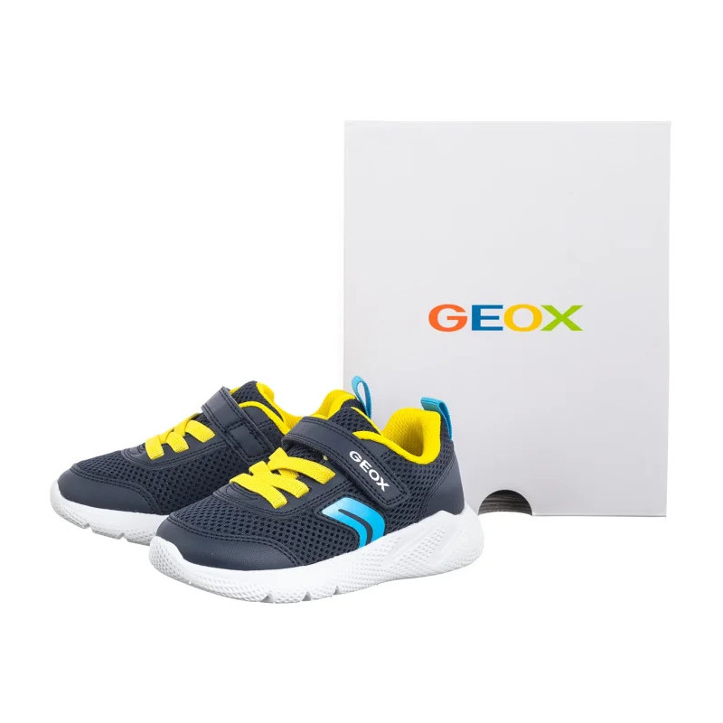 Geox B Sprintye B. C - Mesh+Geobuck Navy/Yellow B454UC 01454 C0657 (GE250-a) sports shoes