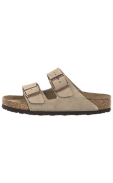 Birkenstock Arizona BS Soft Footbed Taupe 0951301 (BK344-a) Women's Shoes/Flip Flops