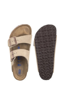 Birkenstock Arizona BS Soft Footbed Taupe 0951301 (BK344-a) Women's Shoes/Flip Flops
