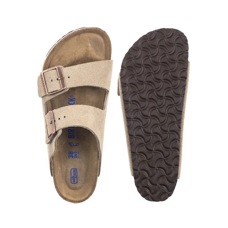 Birkenstock Arizona BS Soft Footbed Taupe 0951301 (BK344-a) Women's Shoes/Flip Flops