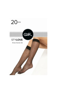 Gatta knee-high socks with microfiber