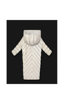 LONG JACKET WITH HOOD BLACK (PM7231) striukė