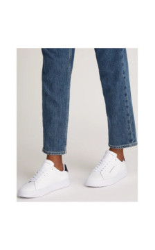 Tommy Hilfiger TH Court Lth Detail Ess White/Desert Sky FM0FM05367 0LD (TH1219-a) sports shoes