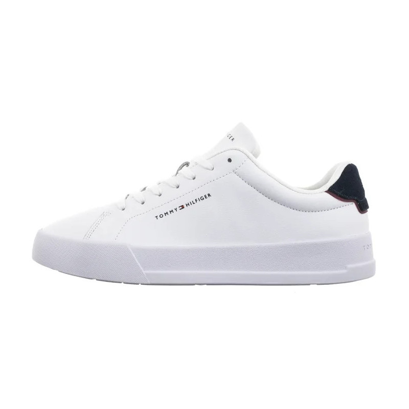 Tommy Hilfiger TH Court Lth Detail Ess White/Desert Sky FM0FM05367 0LD (TH1219-a) sports shoes