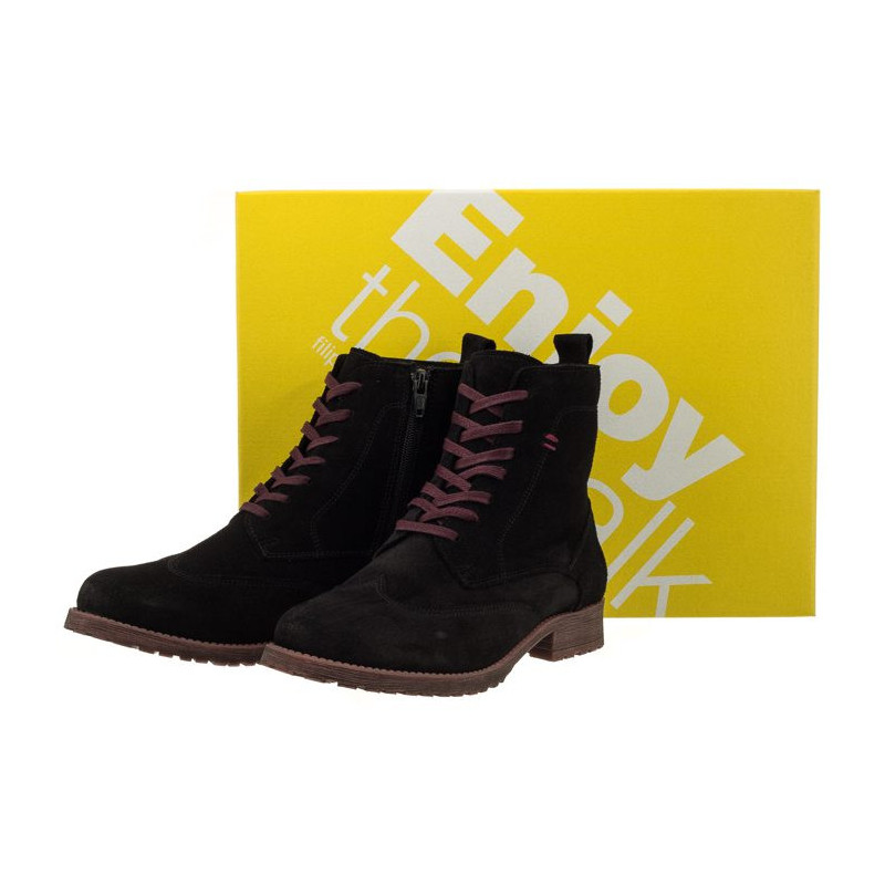 Filipe Czarne 9805 Suede Black (FP22-a) shoes