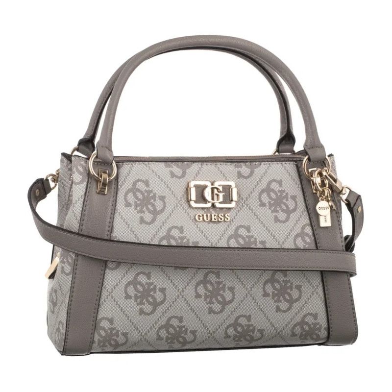 Guess Karnilla Logo Gfriend Satchel HWOS99 01060 Dark Taupe Logo (GU852-a) handbag