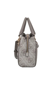 Guess Karnilla Logo Gfriend Satchel HWOS99 01060 Dark Taupe Logo (GU852-a) handbag