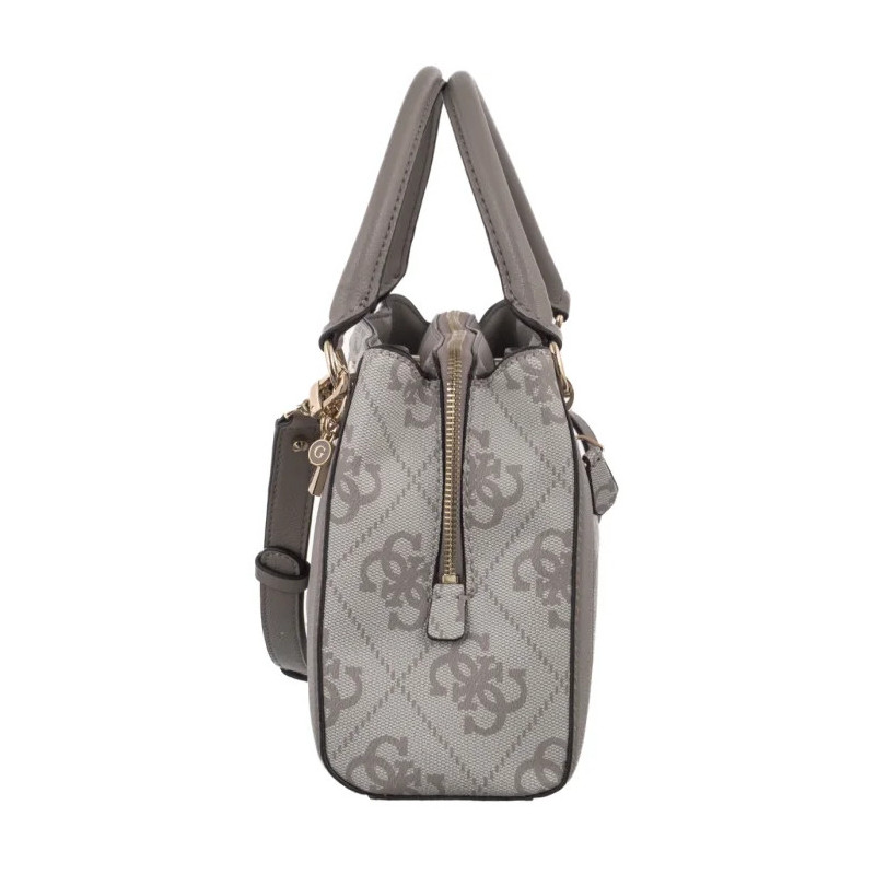 Guess Karnilla Logo Gfriend Satchel HWOS99 01060 Dark Taupe Logo (GU852-a) handbag
