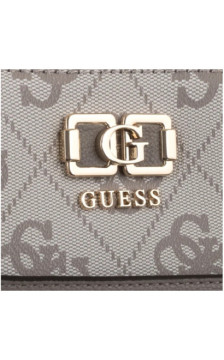Guess Karnilla Logo Gfriend Satchel HWOS99 01060 Dark Taupe Logo (GU852-a) handbag