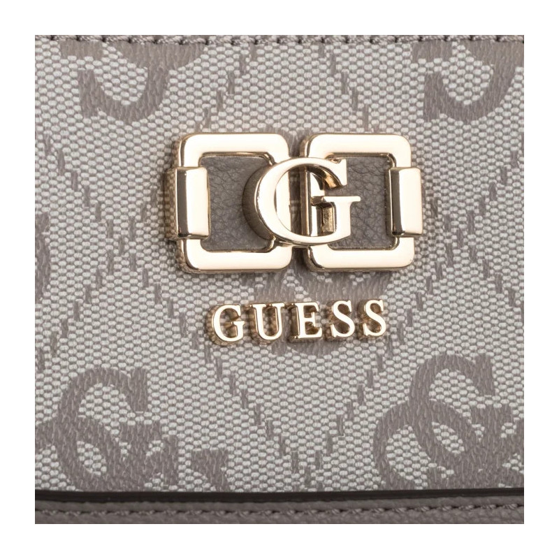 Guess Karnilla Logo Gfriend Satchel HWOS99 01060 Dark Taupe Logo (GU852-a) handbag