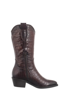 Tamaris Brązowe 1-25706-43 397 Brown Croco (TM502-a) shoes